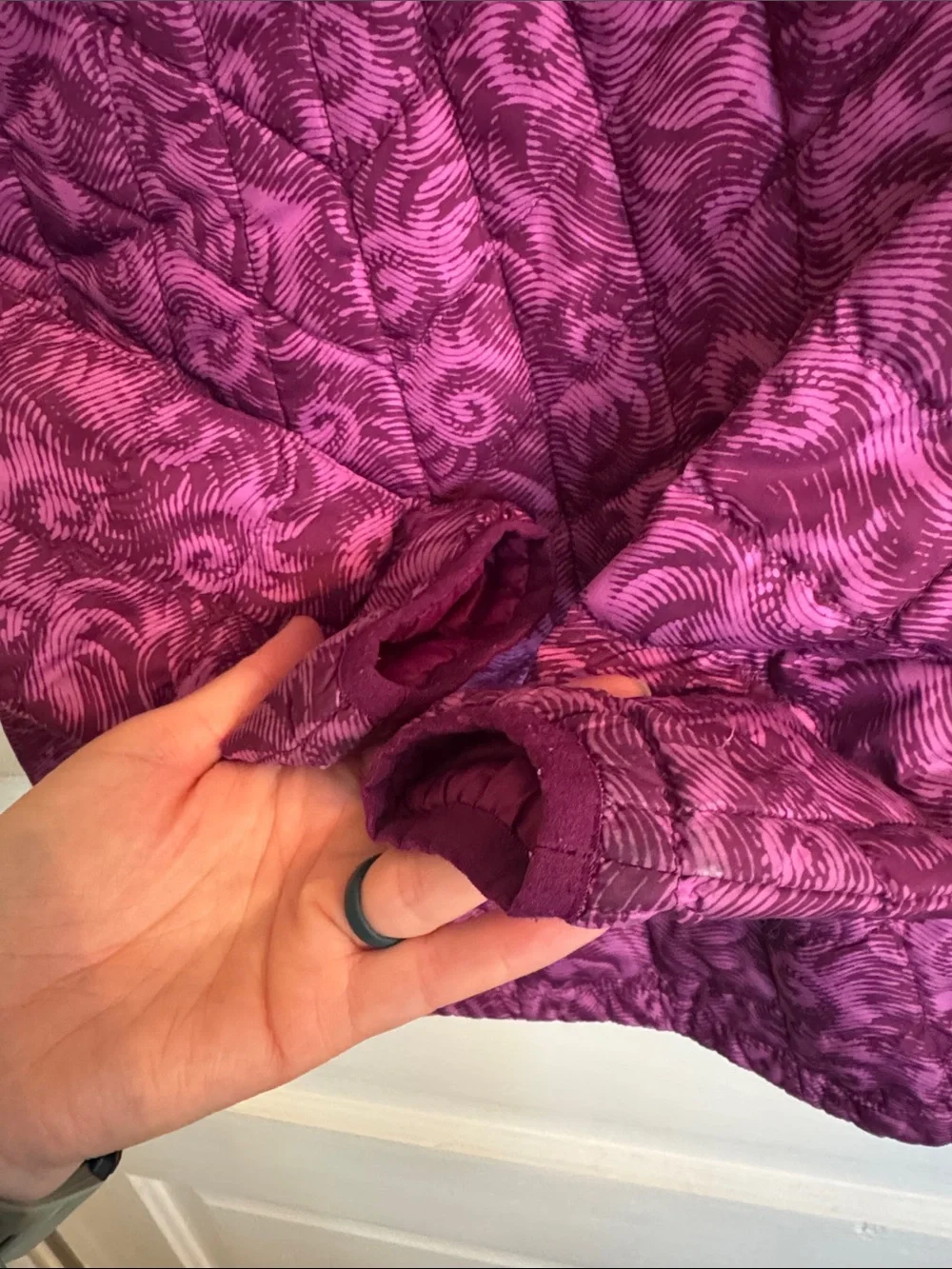 The North Face purple jacket